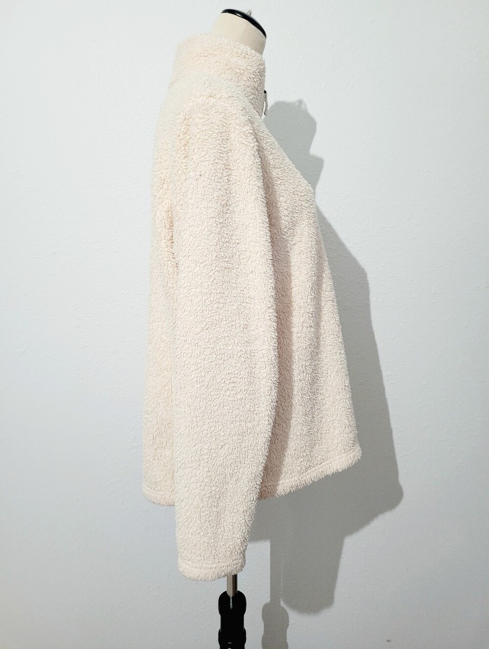 Patagonia Los Gatos 1/4 Zip Sherpa Fleece Pullover Cream Ivory Women's XL - Picture 4 of 12